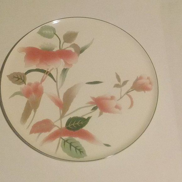 Mikasa Dining 98s Vintage Mikasa Silk Flowers Stoneware Cake